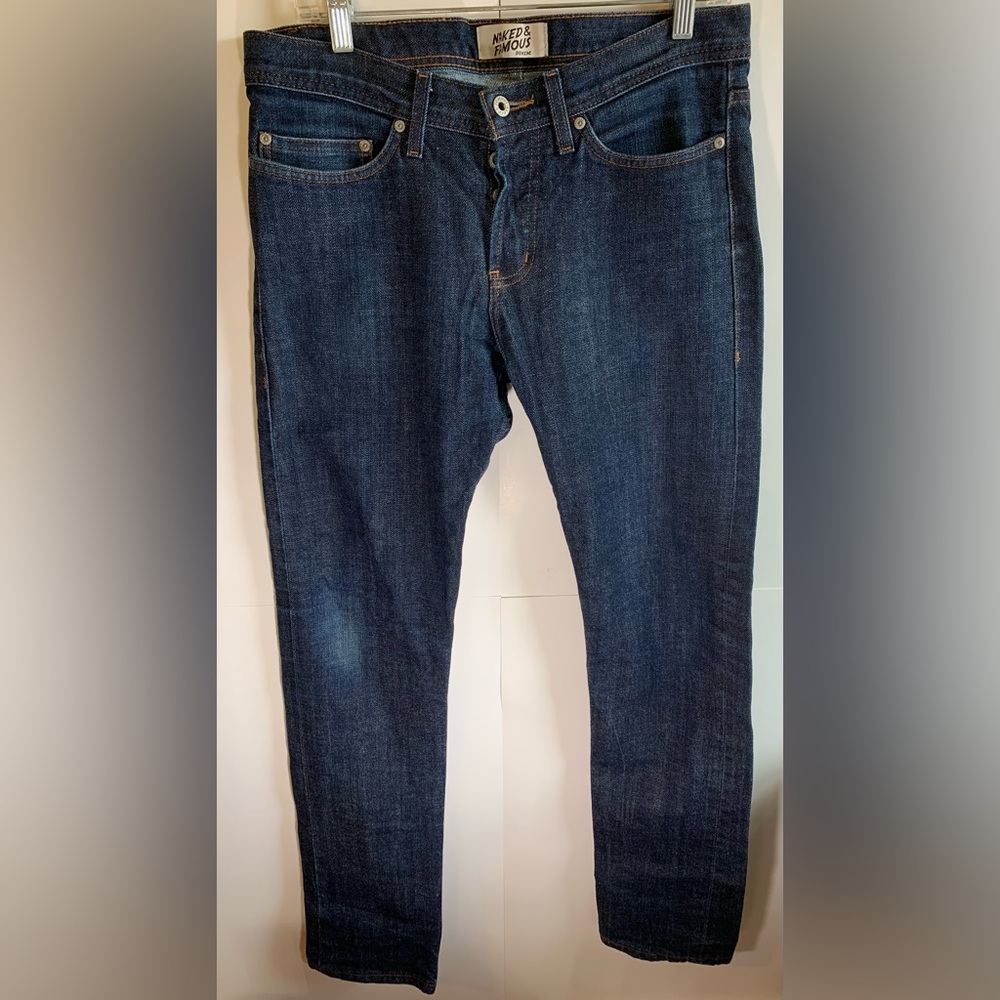 Naked and famous slim straight fit jeans